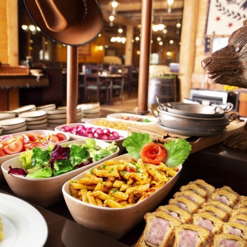 15 Salatbuffet in Crocketts Tavern Disney Davy Crockett Ranch